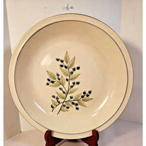 Union Stoneware Vintage Blueberry Pie Plate 10.25" Rare 1983 Maine
